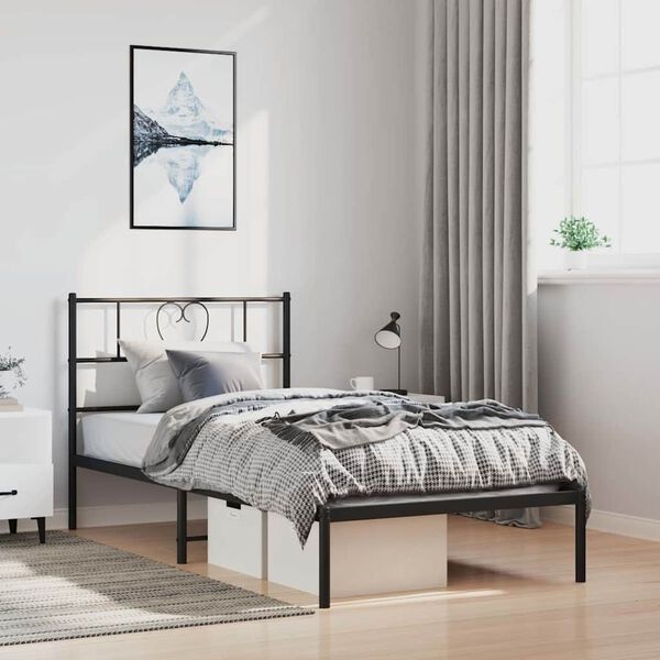 VidaXL Bedframe Metaal Zwart 100x200 cm - 34% Korting!
