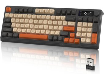 M96 Gaming Toetsenbord Draadloos 2.4G/Bluetooth 5.0 Grijs
