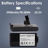 BLESYS Accu voor Dyson SV14 V11 (schroefbevestiging)