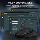 Ultralichte Gamingmuis Koolstofvezel 42000 DPI 8000Hz - 36% Korting