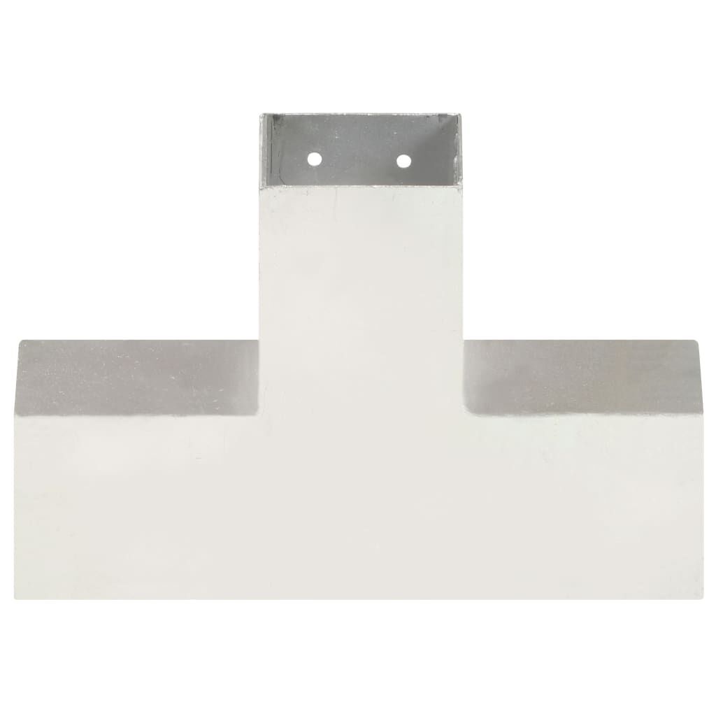 4x X-vormige paalverbindingen, 81mm, gegalvaniseerd metaal - 51% Korting!