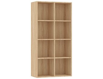 vidaXL Boekenkast/dressoir 66x30x130 cm bewerkt hout sonoma eikenkleur