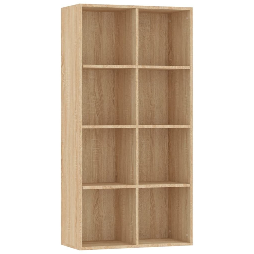 vidaXL Boekenkast/dressoir 66x30x130 cm bewerkt hout sonoma eikenkleur