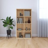 vidaXL Boekenkast/dressoir 66x30x130 cm bewerkt hout sonoma eikenkleur