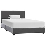 vidaXL Bedframe kunstleer grijs 100x200 cm