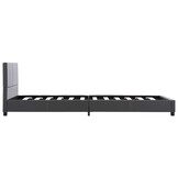 vidaXL Bedframe kunstleer grijs 100x200 cm