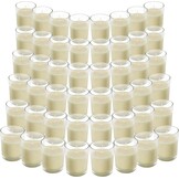 Belle Vous 48 Votive Kaarsen in Glas - 12 Uur Brandduur - Warm Wit