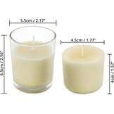Belle Vous 48 Votive Kaarsen in Glas - 12 Uur Brandduur - Warm Wit