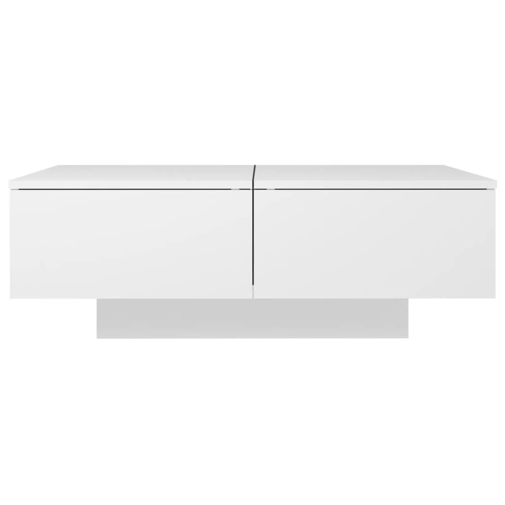 Salontafel bewerkt hout wit (90x60x31 cm) - 54% Korting