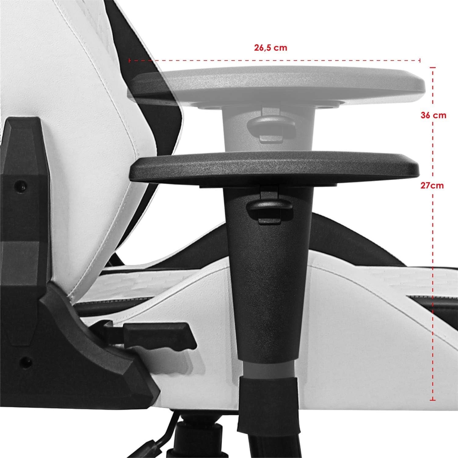 Ergonomische Gamestoel Bureaustoel Wit Imitatieleer - 59% Korting