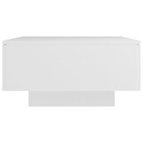 Salontafel bewerkt hout wit (90x60x31 cm) - 54% Korting