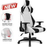 Ergonomische Gamestoel Bureaustoel Wit Imitatieleer - 59% Korting