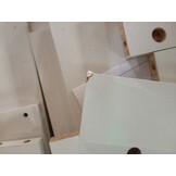 Dressoir Bewerkt Hout Wit 102x35x55 cm met 59% Korting