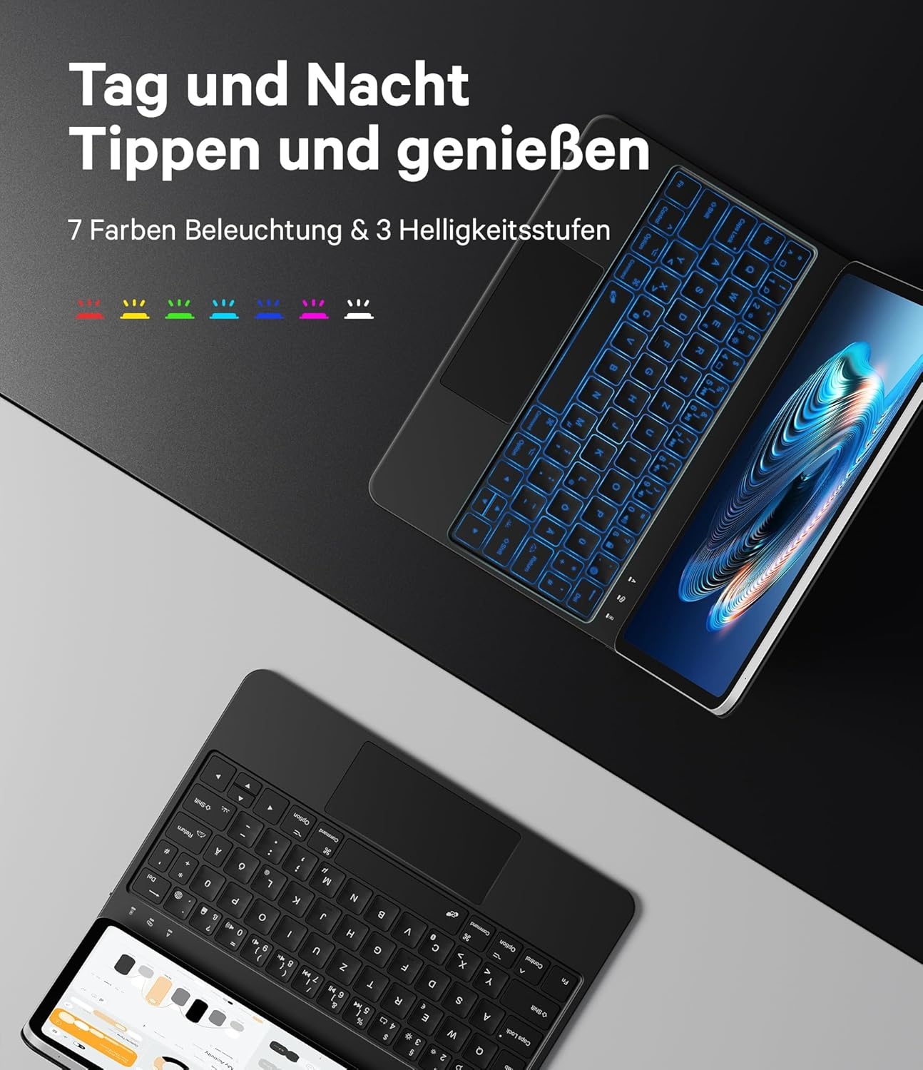Draadloos Ergonomisch Bluetooth Toetsenbord - 76% Korting