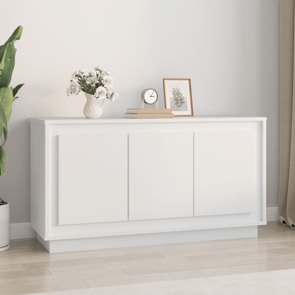 Dressoir Bewerkt Hout Wit 102x35x55 cm met 59% Korting