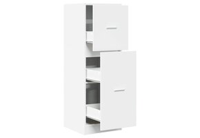 Apothekerskast Wit 40x41x118 cm Bewerkt Hout - 70% Korting