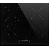 Inductiekookplaat 60cm, 4 Zones, 7400W - 60% Korting!