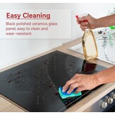 Inductiekookplaat 60cm, 4 Zones, 7400W - 60% Korting!