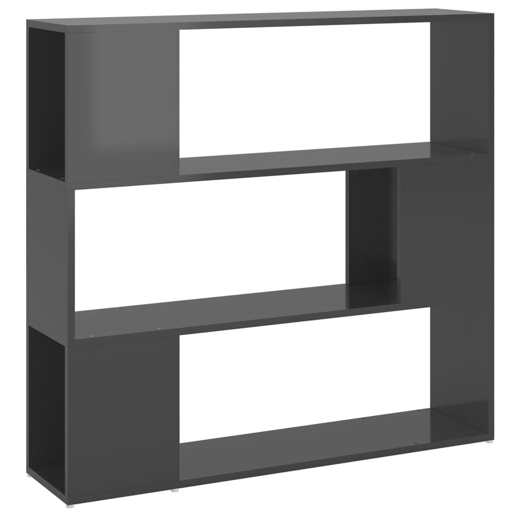 Hoogglans Grijze Boekenkast / Kamerscherm 100x24x94 cm - 34% Korting