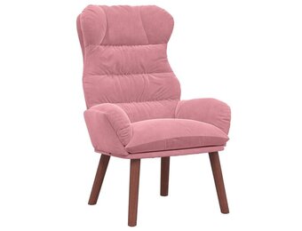 Roze Fluwelen Ontspanningsstoel - 54% Korting!