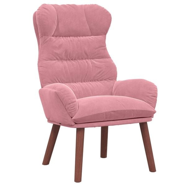 Roze Fluwelen Ontspanningsstoel - 54% Korting!