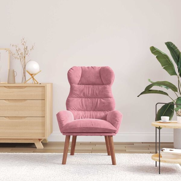 Roze Fluwelen Ontspanningsstoel - 54% Korting!