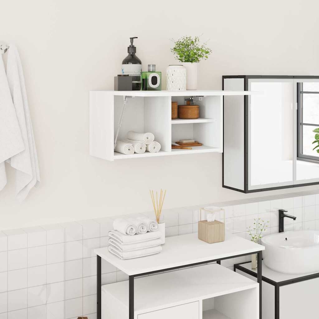 VidaXL Badkamerwandkast 60x25x30 cm Wit - 34% Korting