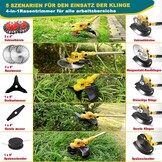 4-in-1 Grastrimmer met Makita-accu's | 59% Korting