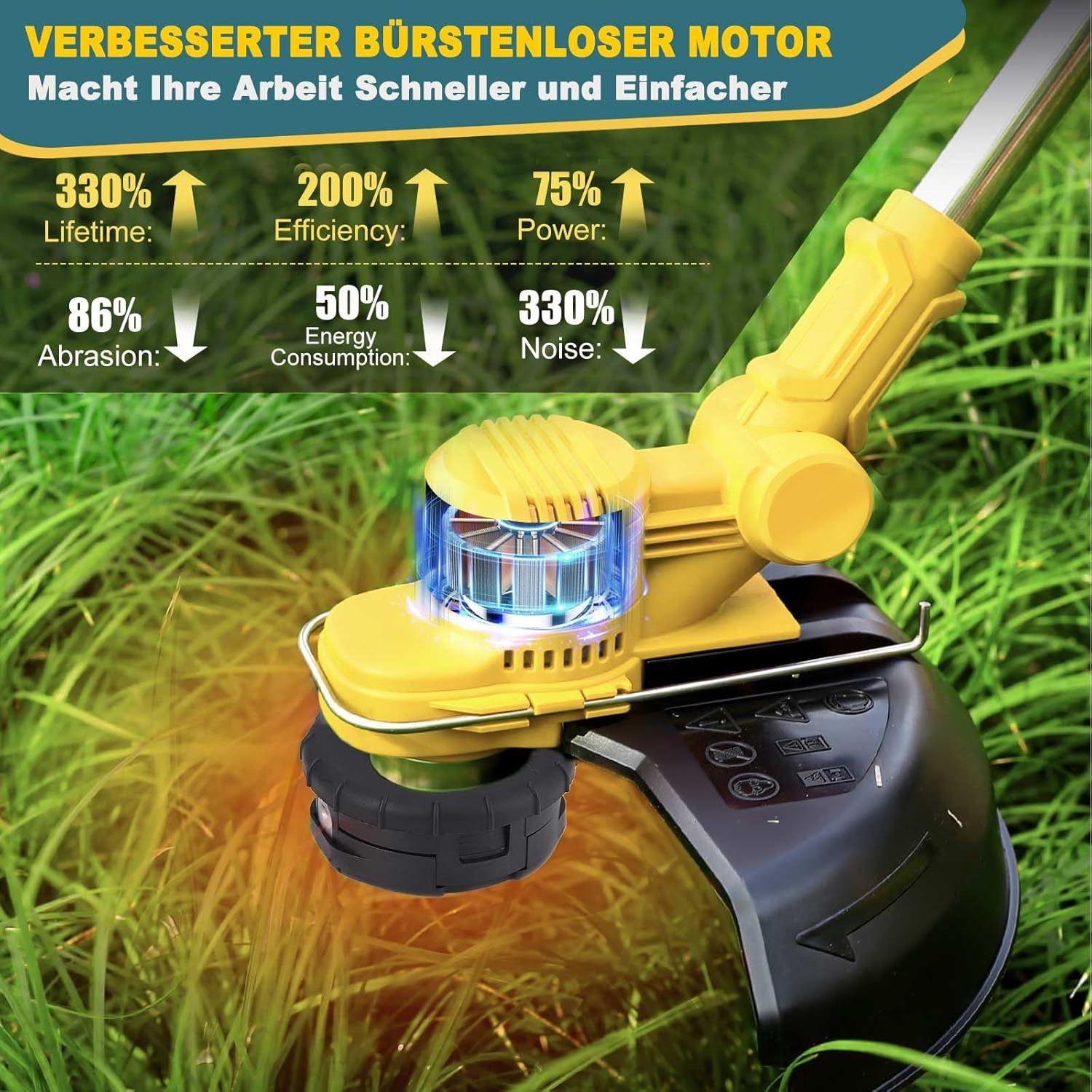 4-in-1 Grastrimmer met Makita-accu's | 59% Korting