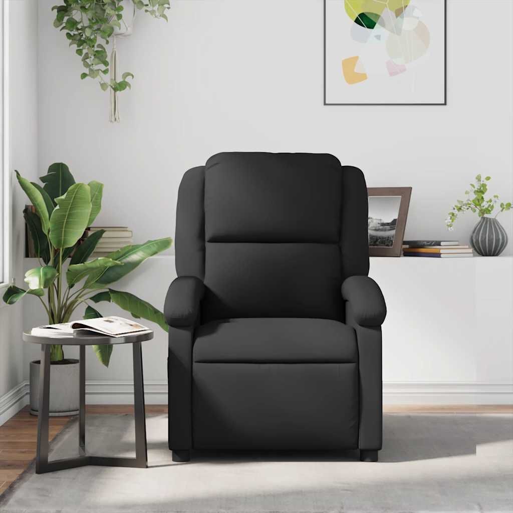 Luxe Massagestoel Echt Leer Zwart - 47% Korting