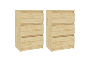 Nachtkastjes Massief Grenenhout (2 stuks) - 34% Korting!