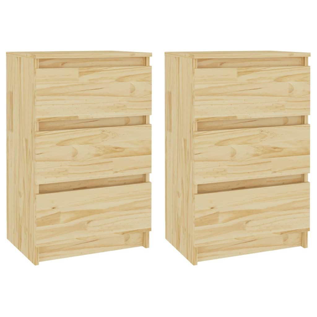 Nachtkastjes Massief Grenenhout (2 stuks) - 34% Korting!