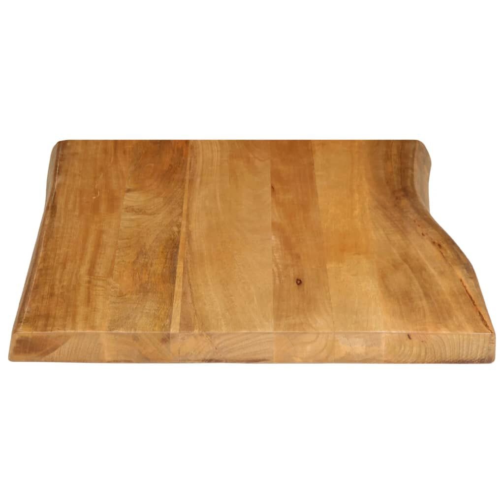 Tafelblad Massief Mangohout met Natuurlijke Rand 80x60 cm - 34% Korting