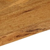 Tafelblad Massief Mangohout met Natuurlijke Rand 80x60 cm - 34% Korting