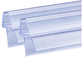 Doucheafdichting Z-Type 2x80cm Transparant (4/5/6mm glas) - 78% korting!