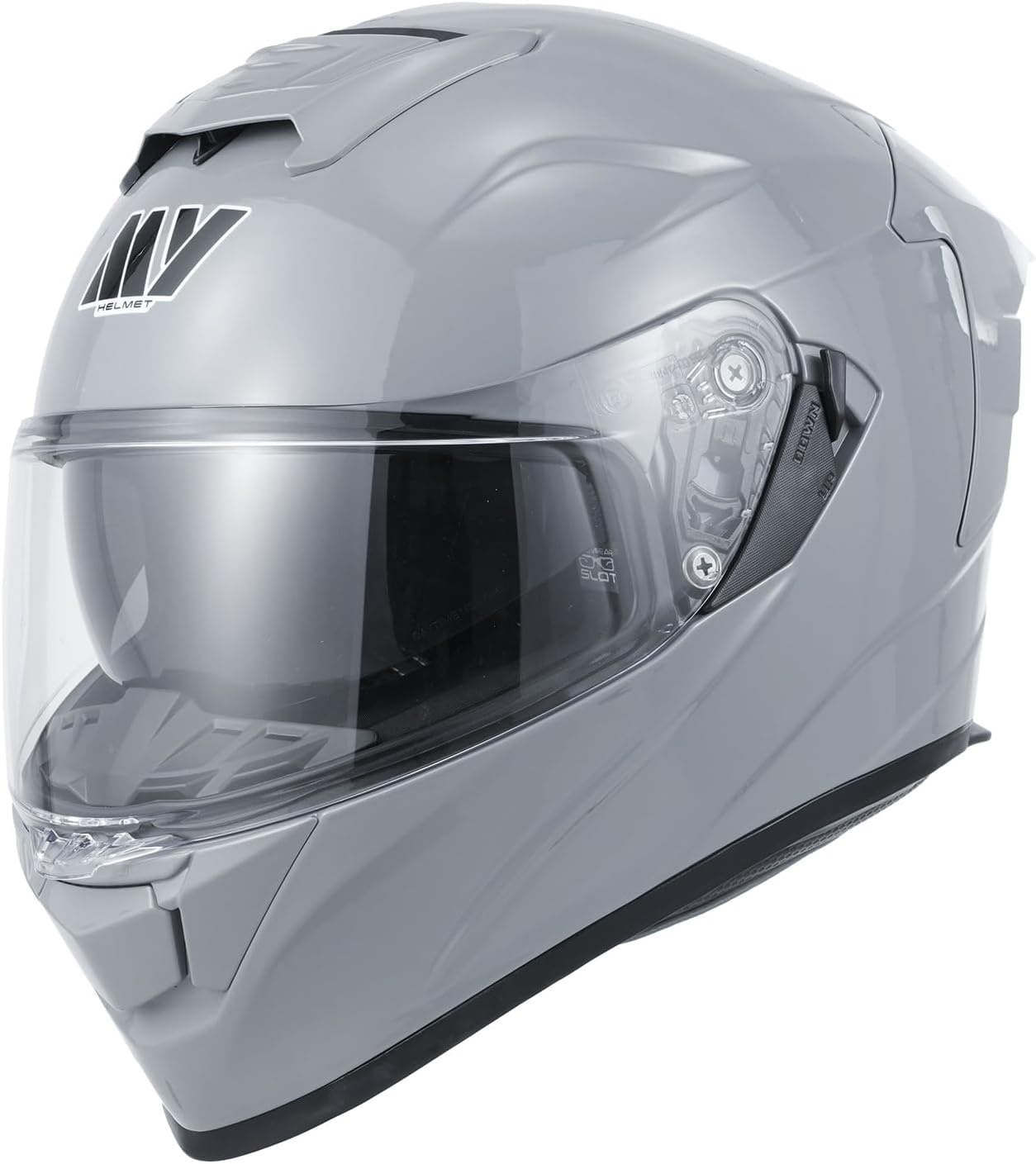 MY Motor Integraalhelm 936 Goedgekeurd ECE 22.06 met Zonnevizier - Nardo Grijs, Maat M
