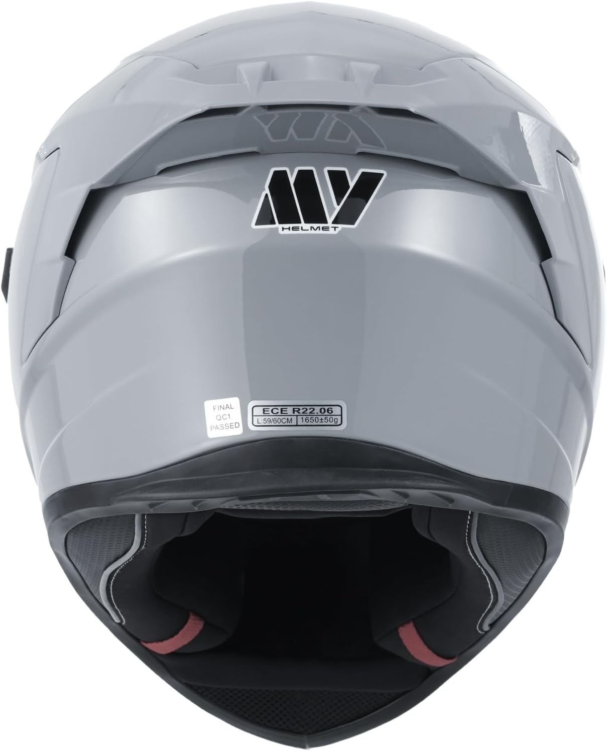 MY Motor Integraalhelm 936 Goedgekeurd ECE 22.06 met Zonnevizier - Nardo Grijs, Maat M