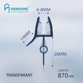 Douchedeurafdichting 87cm Transparant (6-8mm glas) - 72% korting