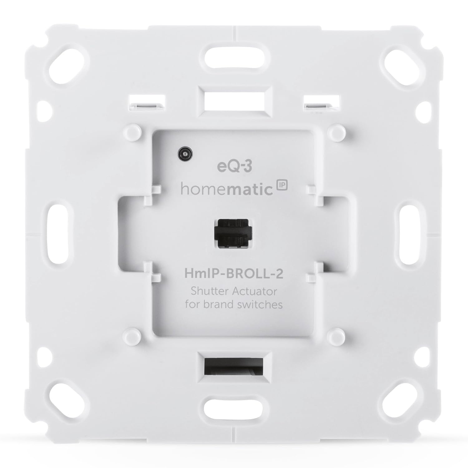 Homematic IP Smart Home-rolluikactuator voor merkschakelaars, digitale bediening voor 1-rolluiken via app, Alexa en Google Assistant, slimme aanpassing van elektrische rolluiken, 151322A0C
