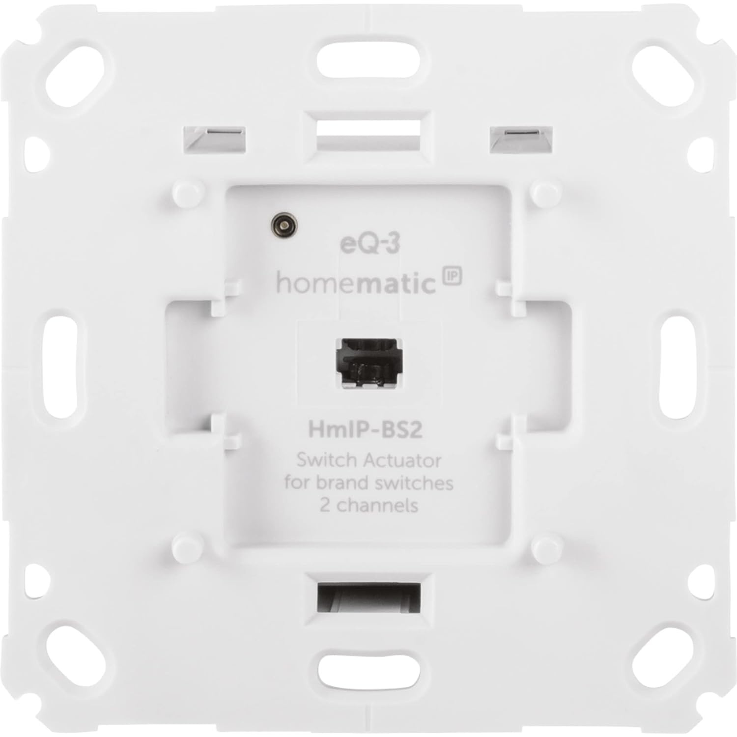 Homematic IP Smart Home-rolluikactuator voor merkschakelaars, digitale bediening voor 1-rolluiken via app, Alexa en Google Assistant, slimme aanpassing van elektrische rolluiken, 151322A0C