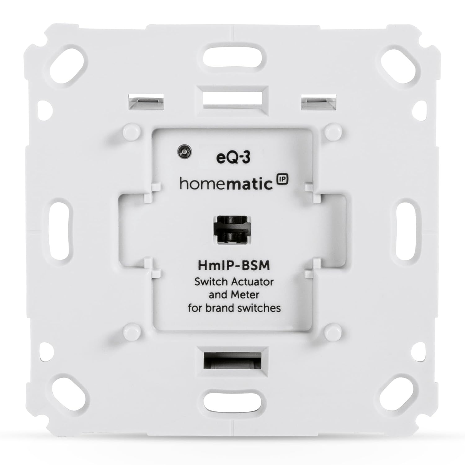 Homematic IP Smart Home-rolluikactuator voor merkschakelaars, digitale bediening voor 1-rolluiken via app, Alexa en Google Assistant, slimme aanpassing van elektrische rolluiken, 151322A0C
