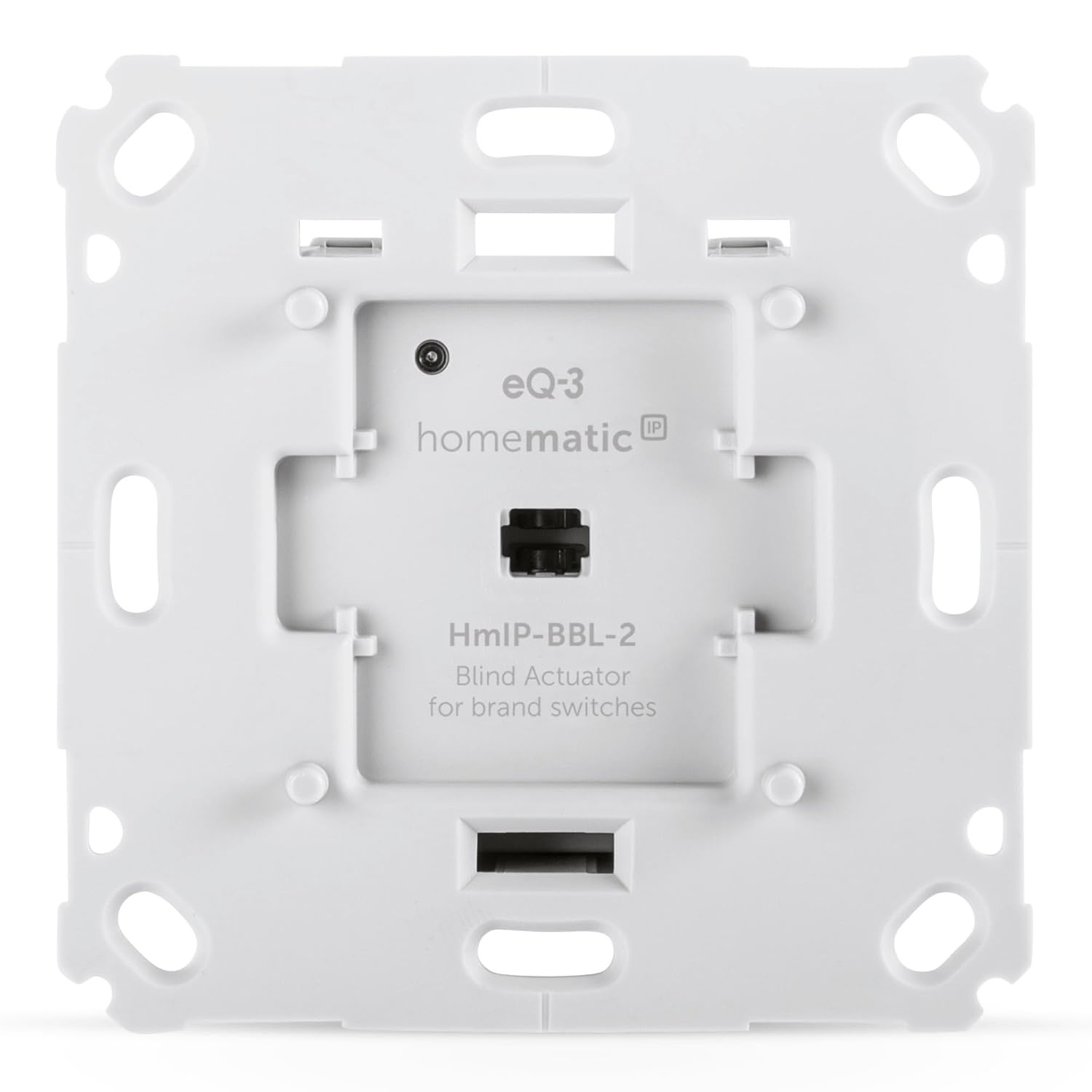 Homematic IP Smart Home-rolluikactuator voor merkschakelaars, digitale bediening voor 1-rolluiken via app, Alexa en Google Assistant, slimme aanpassing van elektrische rolluiken, 151322A0C