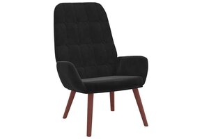 Zwarte Fluwelen Relaxstoel met 66% Korting