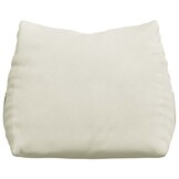 vidaXL Rugkussen Crème 60 x 20 x 50 cm Katoen Stof