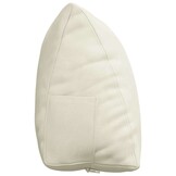 vidaXL Rugkussen Crème 60 x 20 x 50 cm Katoen Stof