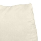 vidaXL Rugkussen Crème 60 x 20 x 50 cm Katoen Stof