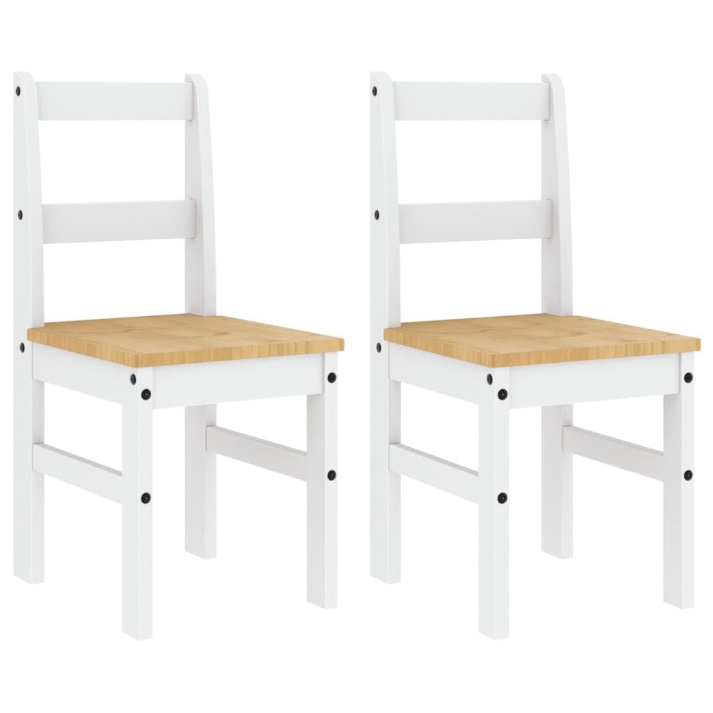 VidaXL Eetkamerstoelen 2 stuks Grenenhout Wit - 58% Korting!