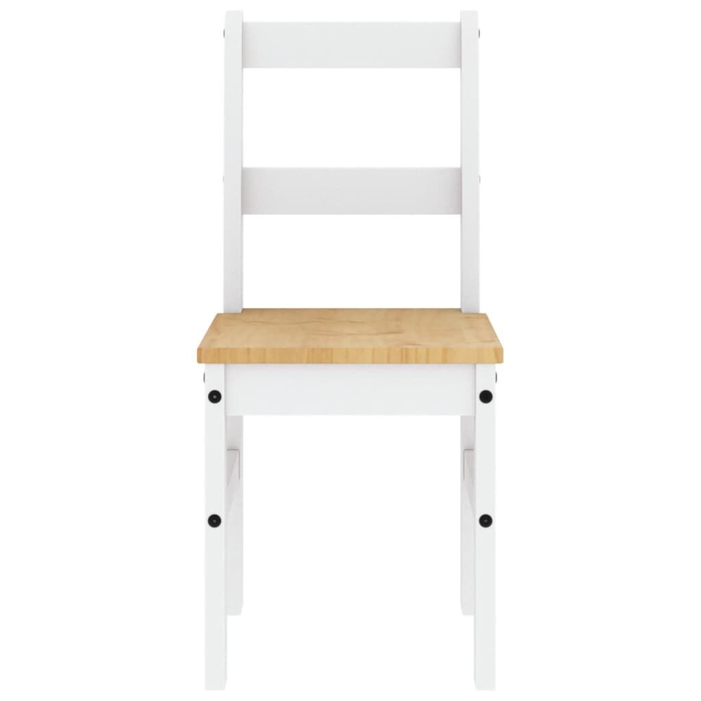 VidaXL Eetkamerstoelen 2 stuks Grenenhout Wit - 58% Korting!