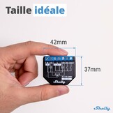 Shelly Plus 2PM | WLAN & Bluetooth 2 kanalen Smart Relais schakelaar | rolluikschakelaar met stroomverbruikmeting | huisautomatisering | Google Home Alexa accessoires | iOS Android app (4 stuks) - Maat 4 Stucks
