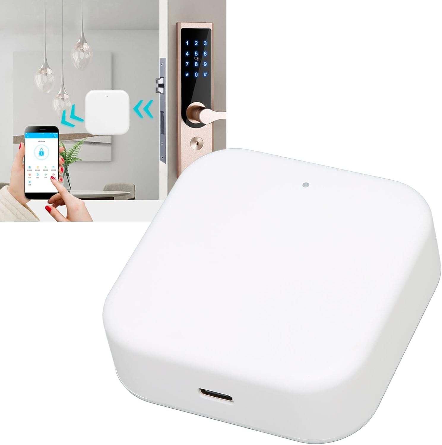 Smart WiFi Gateway voor Deurslot met App Bediening en Voice Control